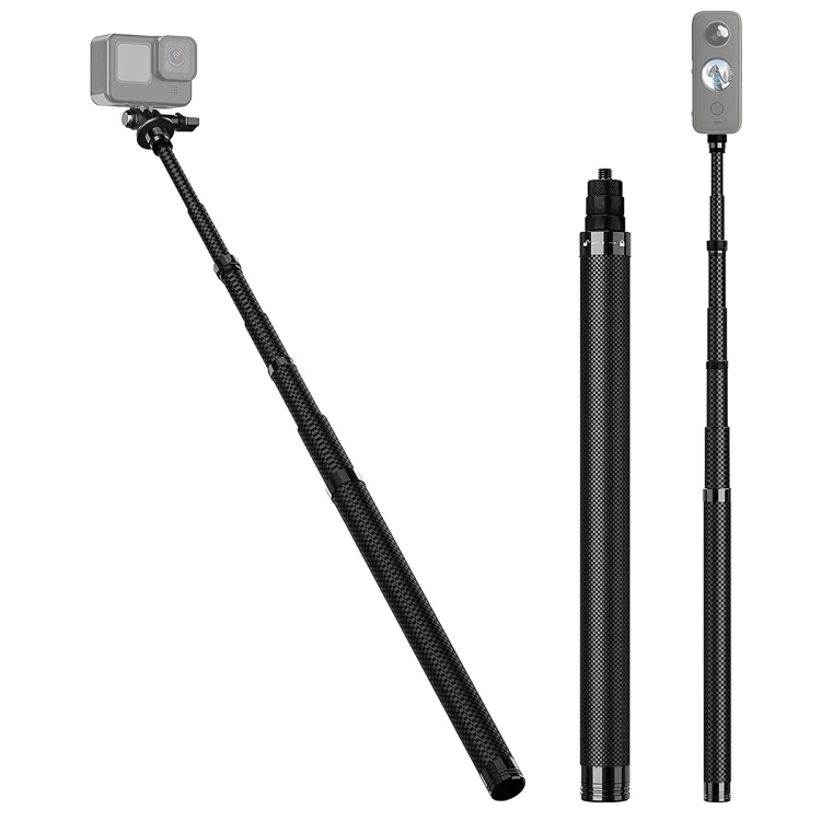 Karbonowy wysięgnik teleskopowy, selfie stick 1.16m Telesin do kamer sportowych
