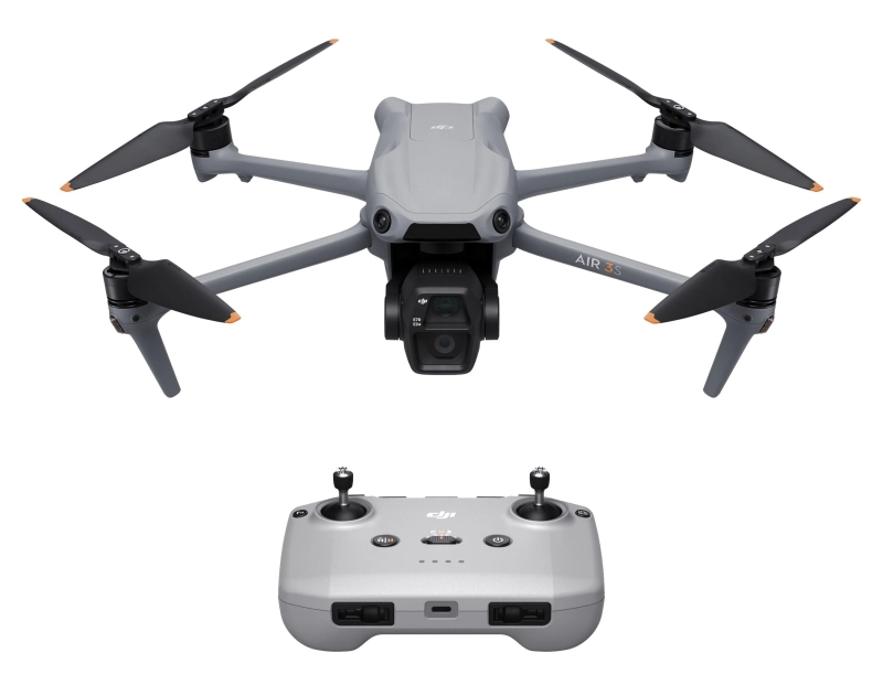 Dron DJI Air 3S (DJI RC-N3) z dwiema kamerami czujnikiem LiDAR i czasem lotu do 45min