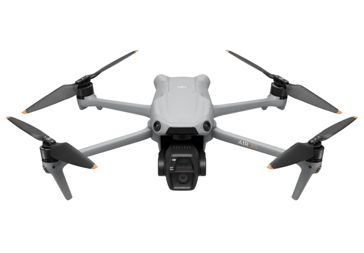 Dron DJI Air 3S z wbudowaną pamięcią 42GB i rozdzielczością nagrywania 4k 120FPS