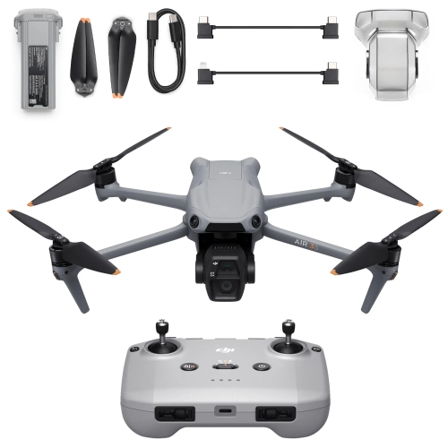 Dron DJI Air 3S (DJI RC-N3) z dwiema kamerami czujnikiem LiDAR i czasem lotu do 45min