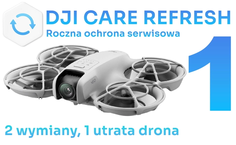 DJI Care Refresh roczny plan dla DJI Neo