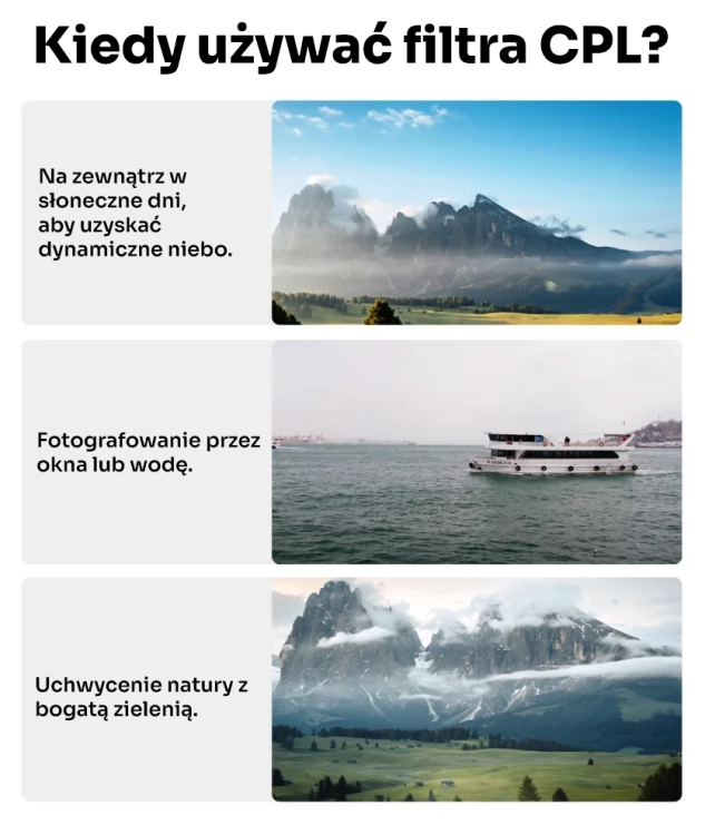 Kiedy używać filtra CPL