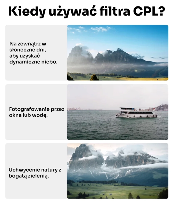 Kiedy używać filtra CPL