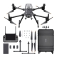 Dron DJI Matrice 350 RTK z aparaturą RC Plus, akumulatorami TB65, śmigłami i walizką