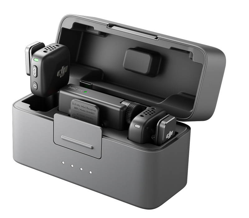 DJI Mic Mini （2TX+1RX+Etui ładujące）- System mikrofonów bezprzewodowych