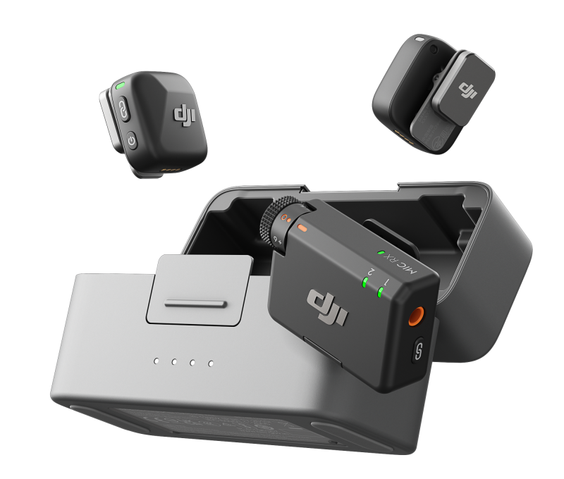 DJI Mic Mini （2TX+1RX+Etui ładujące）- System mikrofonów bezprzewodowych