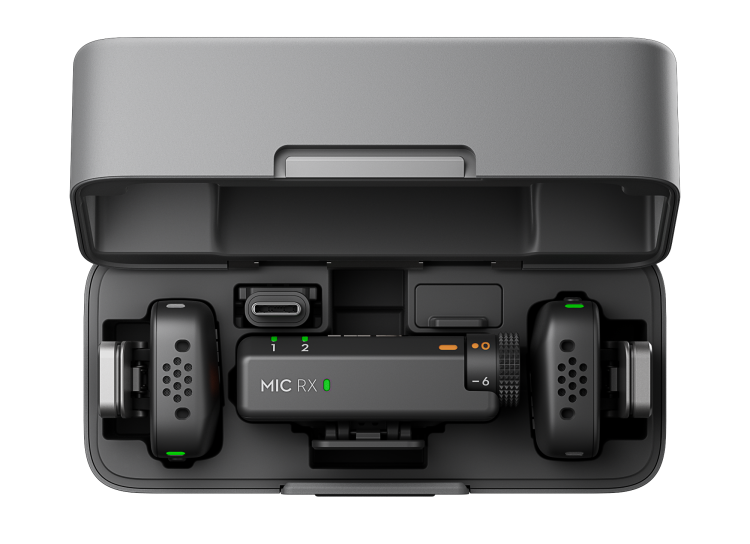 DJI Mic Mini （2TX+1RX+Etui ładujące）- System mikrofonów bezprzewodowych