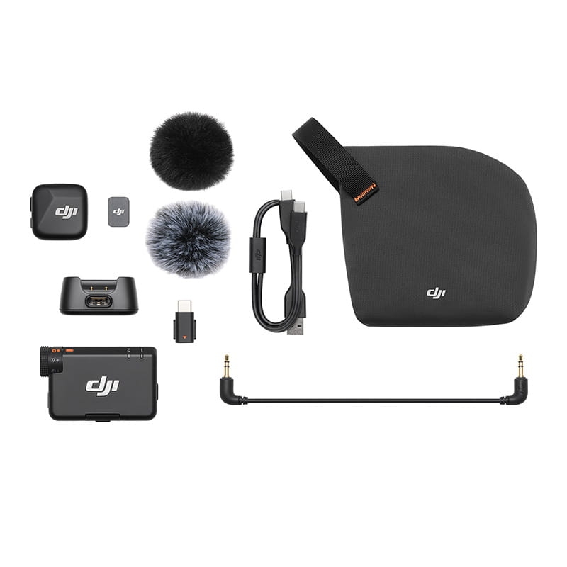 Mikrofony bezprzewodowe DJI MIC Mini (1TX+1RX) zawartość zestawu