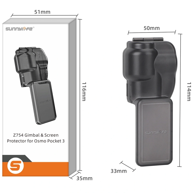 Plastikowa osłona obiektywu i wyświetlacza Sunnylife do DJI Osmo Pocket 3