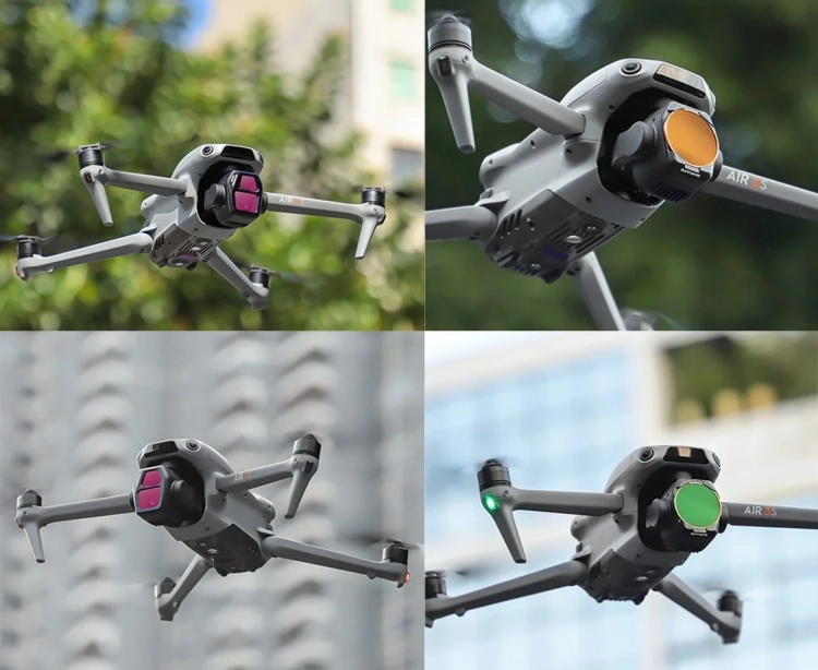 Zestaw 6 filtrów MCUV, CPL, ND8, ND16, ND32, ND64 do DJI Air 3S (2).webp