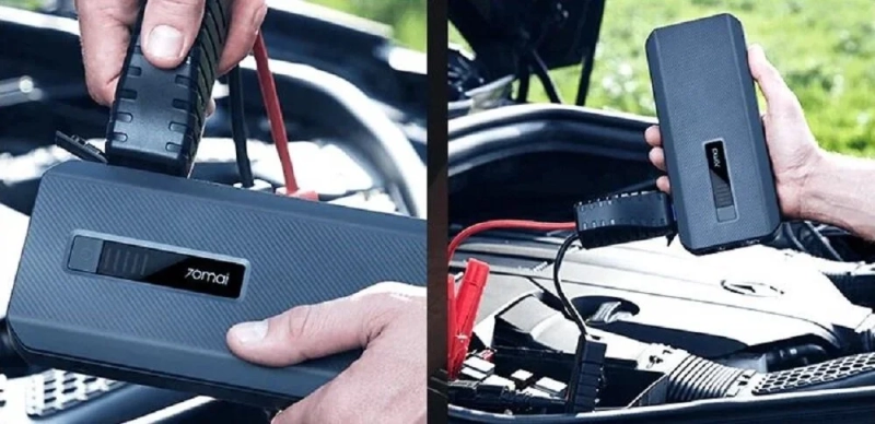 70mai Urządzenie Rozruchowe Jump Starter Midrive PS06 podlaczony do samochodu