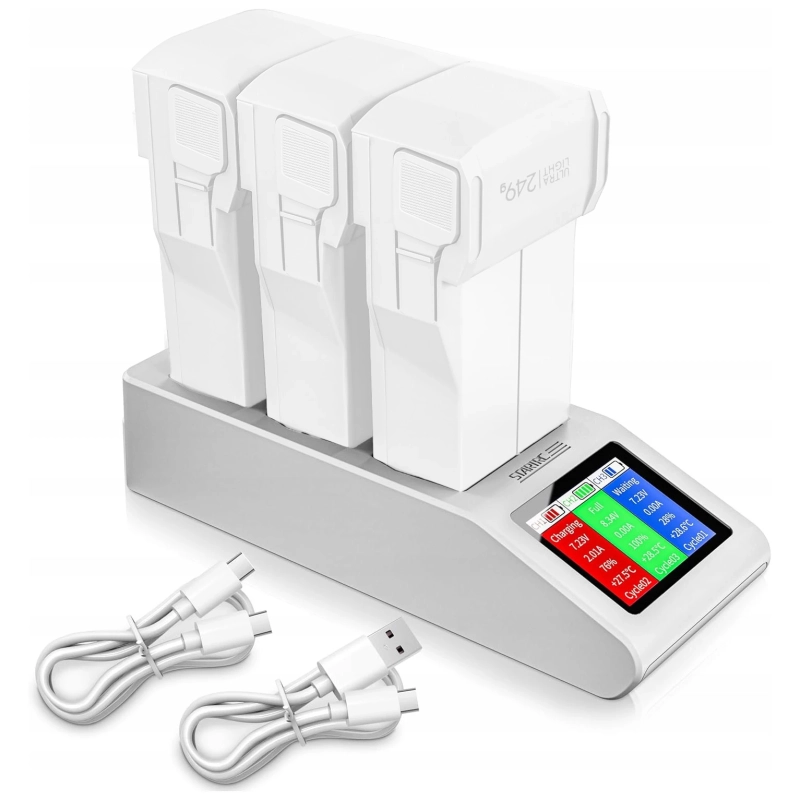 Ładowarka, hub StartRC do akumulatorów drona DJI Mini 4 Pro/ 3 Pro/ 3