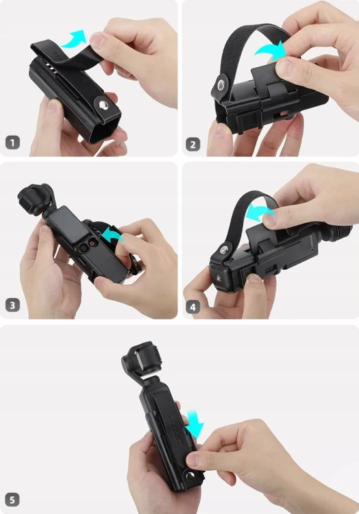 Etui / Uchwyt na dłoń z rzepem Sunnylife do kamery DJI Osmo Pocket 3