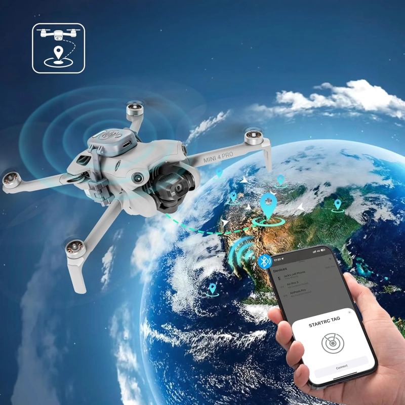 Tracker GPS, uniwersalny alarm do dronów DJI z diodą led STARTRC