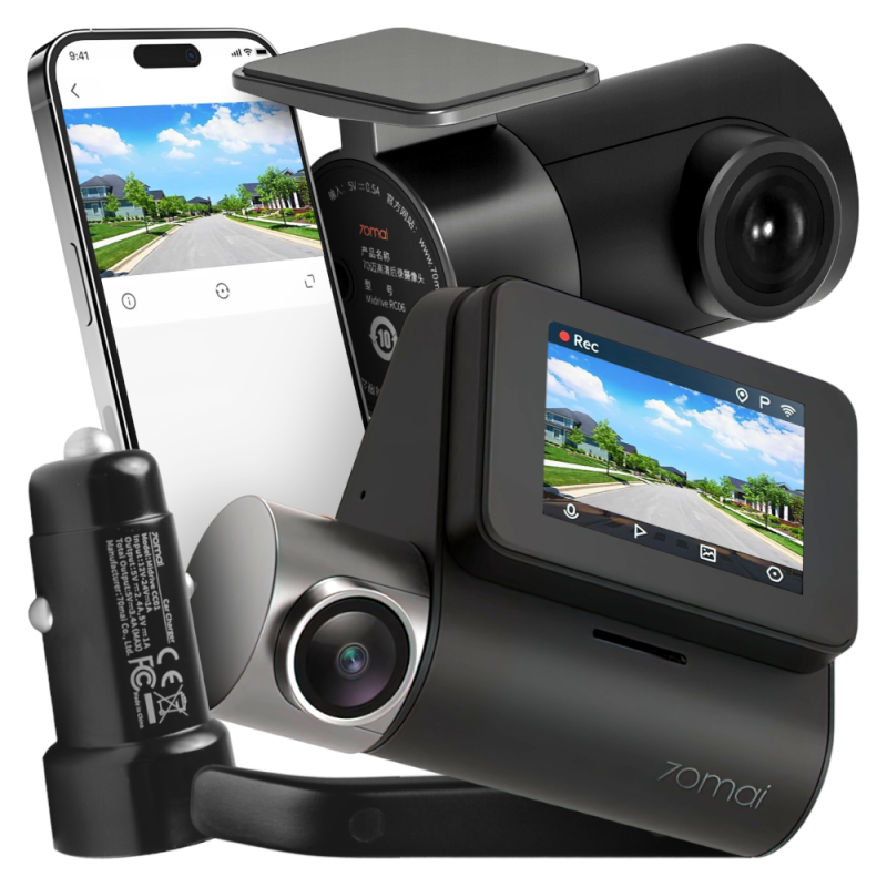 70mai Kamera Samochodowa Wideorejestrator Dash Cam Pro Plus A500S + Kamera cofania RC06 (Zestaw).png