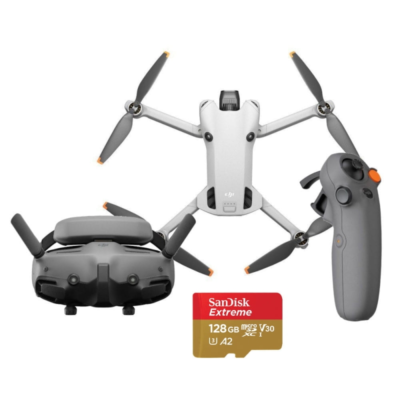 Dron DJI Mini 4 Pro Fly More Combo (DJI RC 2) FPV COMBO KIT (Goggles 3 , RC Motion 3)