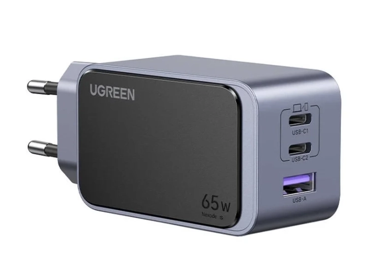 Ładowarka sieciowa Ugreen Nexode Air 65W, USB + 2x USB-C