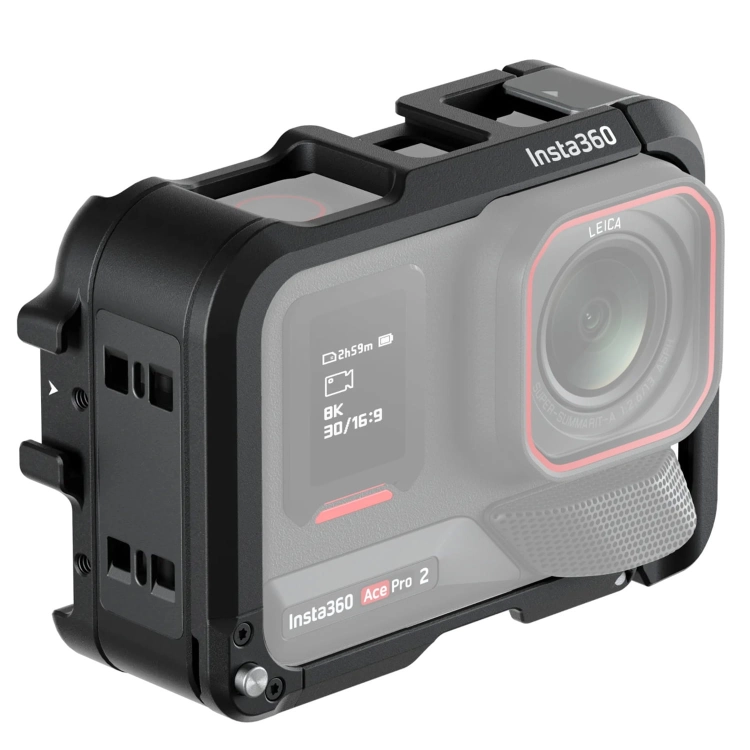 Metalowa ramka ochronna Insta360 Utility Frame do Ace Pro 2 / Ace Pro z zamocowaną kamerą