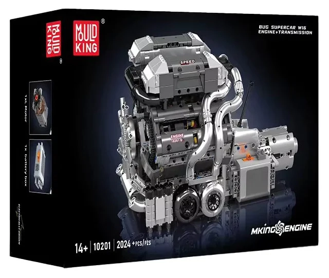 Klocki Mould King 10201 - silnik W16 - opakowanie zewnętrzne