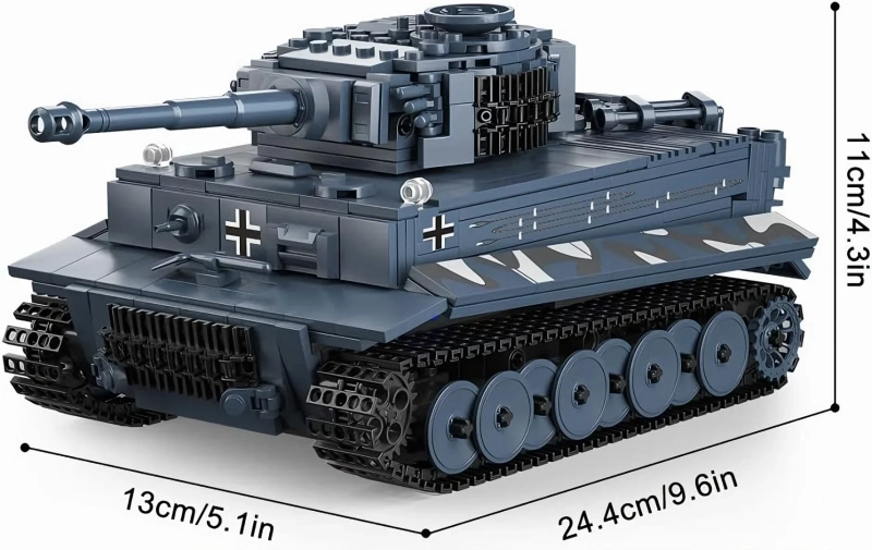 Klocki Mould King 20014 - wymiary po złożeniu