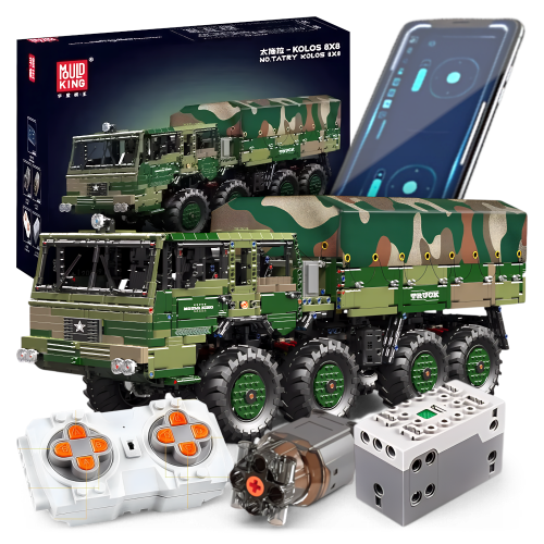 Klocki Mould King 20039 zdalnie sterowana ciężarówka wojskowa Tatra Kolos.PNG