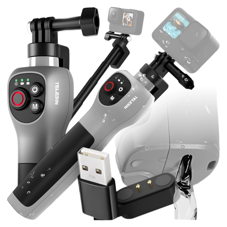 Wodoodporny kijek Selfie Stick wysięgnik + Pilot do GoPro 13 12 11 10 9 8.png