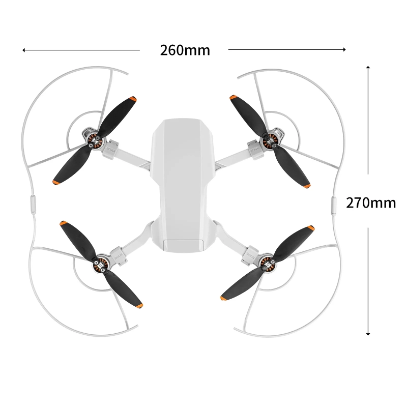 Osłony śmigieł STARTRC do dronów DJI Mini 4K, 2 SE, 2 - wymiary