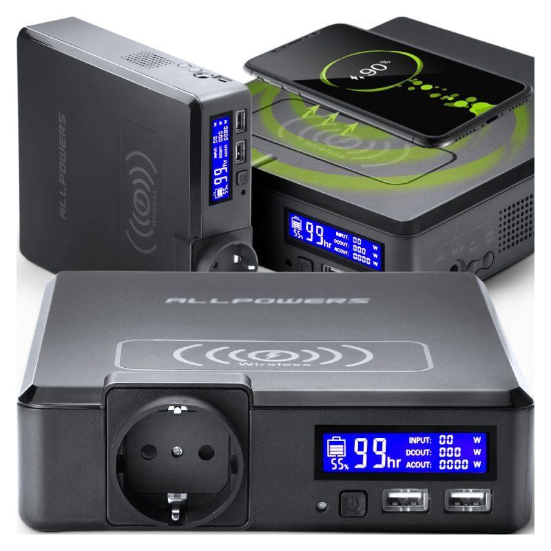 Przenośna stacja zasilania AllPowers S200 Plus 154Wh 200W.png