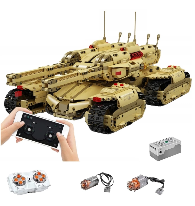 Mould King 20011S zdalnie sterowany czołg Mammoth MK-II tank