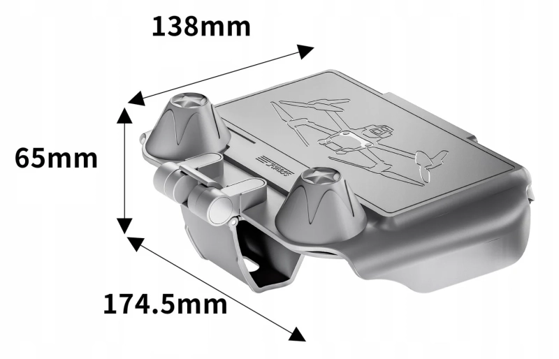Osłona przeciwsłoneczna STARTRC do kontrolera DJI RC - RC 2 - wymiary