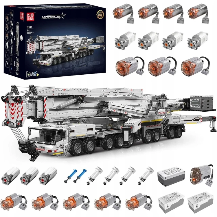 Klocki Mould King 17007 - zdalnie sterowany dźwig Liebherr LTM.webp