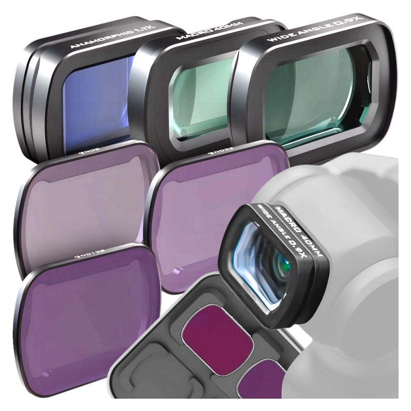 Zestaw 6 filtrów do DJI Osmo Pocket 3 anamorficzny, makro, szerokokątny, ND.png
