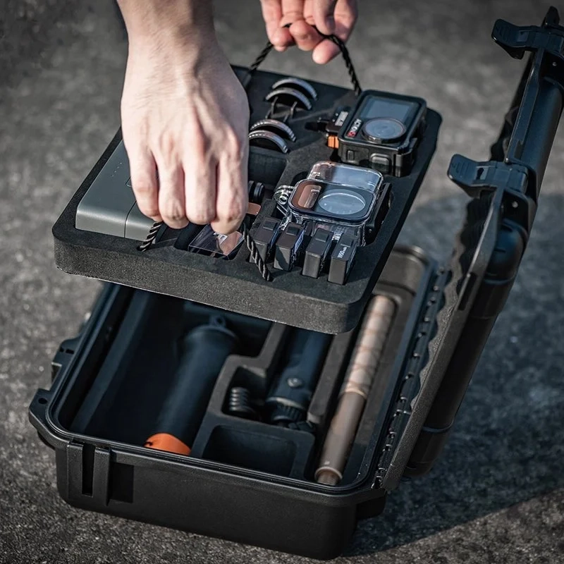 Wodoodporna walizka do DJI Action 5 Pro  4  3 i akcesoriów - 2 poziomy.webp