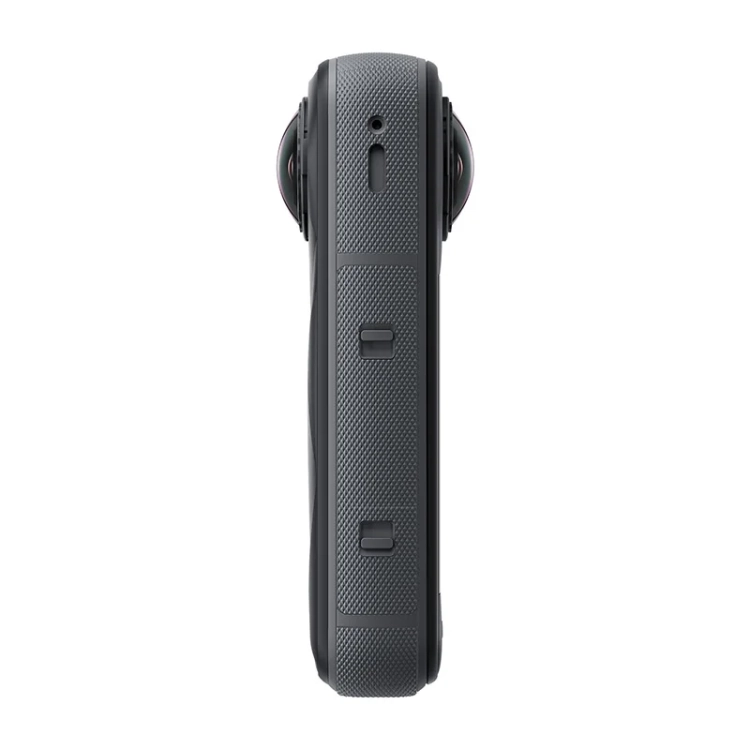 Zestaw Insta360 X5 Get-Set Bundle – bok z klapką, widok z profilu