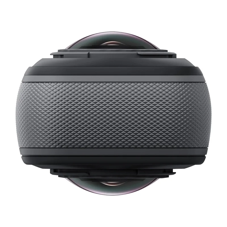 Zestaw Insta360 X5 Motorcycle Bundle – góra kamery z dwoma obiektywami, widok z góry