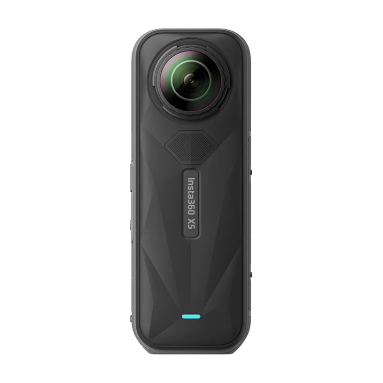 Zestaw Insta360 X5 Motorcycle Bundle – strona z obiektywem i logo X5, widok na wprost