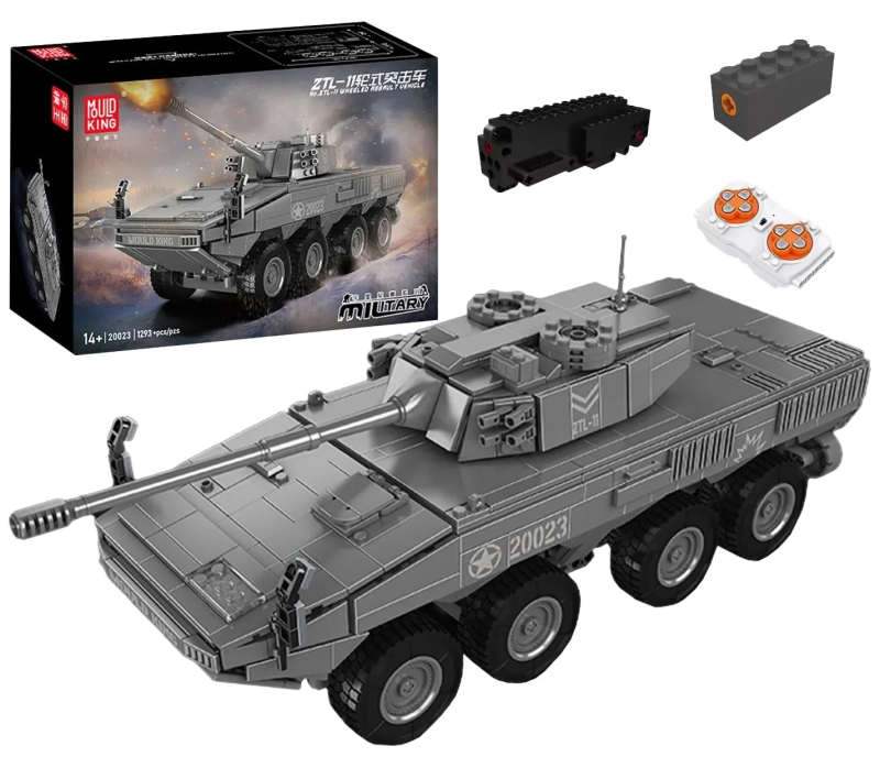 Klocki Mould King 20023 - zdalnie sterowany czołg ZTL-11 - FLYSTORE