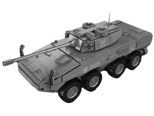 Klocki Mould King 20023 - zdalnie sterowany czołg ZTL-11 - front