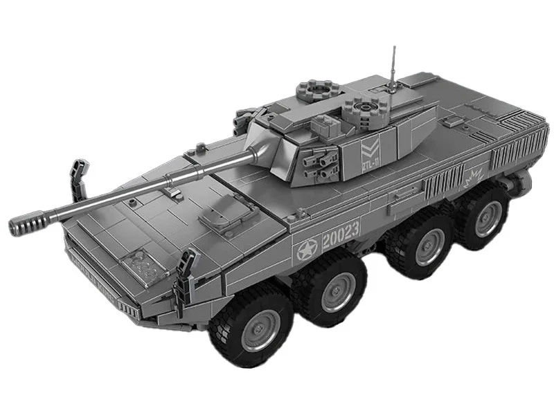Klocki Mould King 20023 - zdalnie sterowany czołg ZTL-11 - front