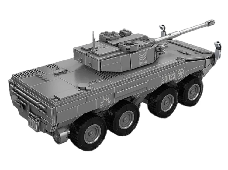 Klocki Mould King 20023 - zdalnie sterowany czołg ZTL-11 - tył