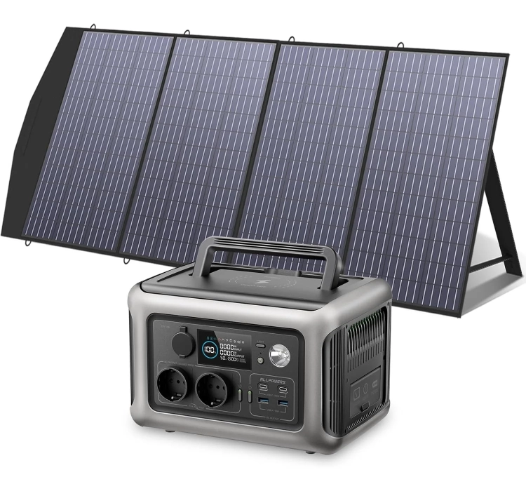 Stacja zasilania AllPowers R600 + panel 200W - zestaw