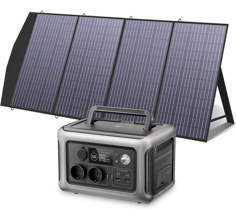 Stacja zasilania AllPowers R600 + panel 200W - zestaw