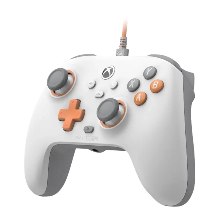 Kontroler przewodowy GameSir T7 (biały) - front ukos.webp