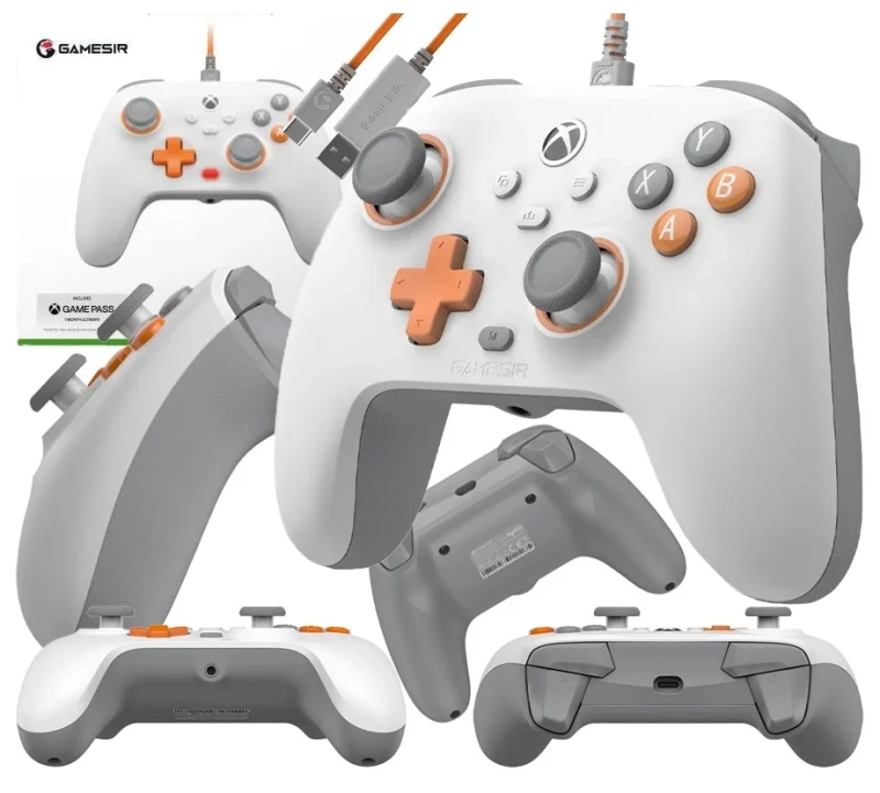 Kontroler przewodowy GameSir T7 (biały) FLYSTORE.PL