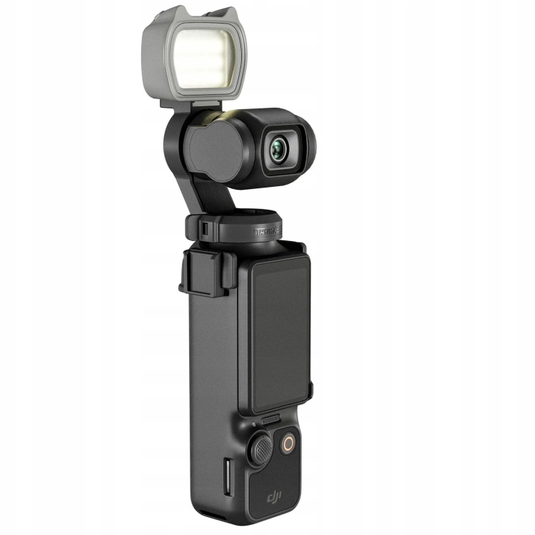 Magnetyczne światło doświetlające LED do DJI Pocket 3 z uchwytem - ukos