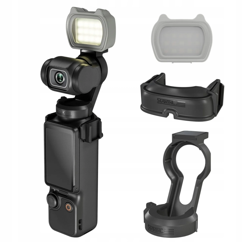 Magnetyczne światło doświetlające LED do DJI Pocket 3 z uchwytem