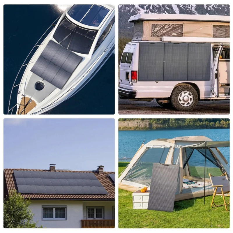 Elastyczny panel słoneczny Allpowers 100W - wszechstronne zastosowanie