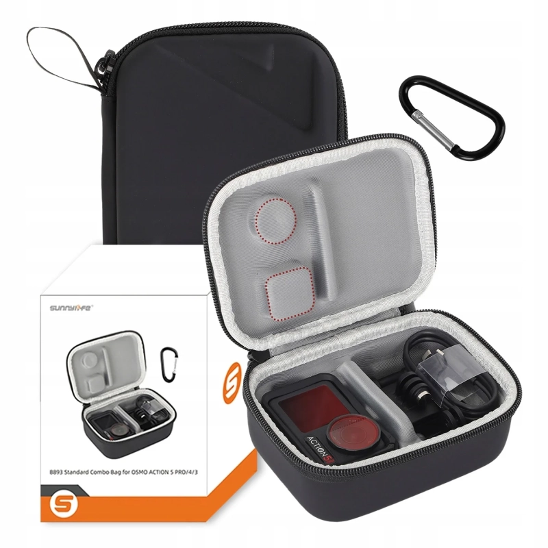 Torba, etui Sunnylife do kamer DJI Action 3-4-5 Pro.webp