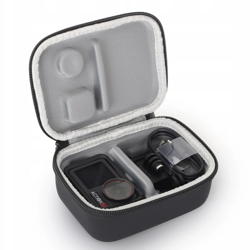 Torba, etui Sunnylife do kamer DJI Action 3-4-5 Pro - otwarta.webp