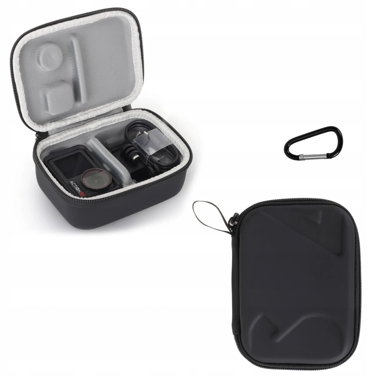 Torba, etui Sunnylife do kamer DJI Action 3-4-5 Pro - różne perspektywy.webp